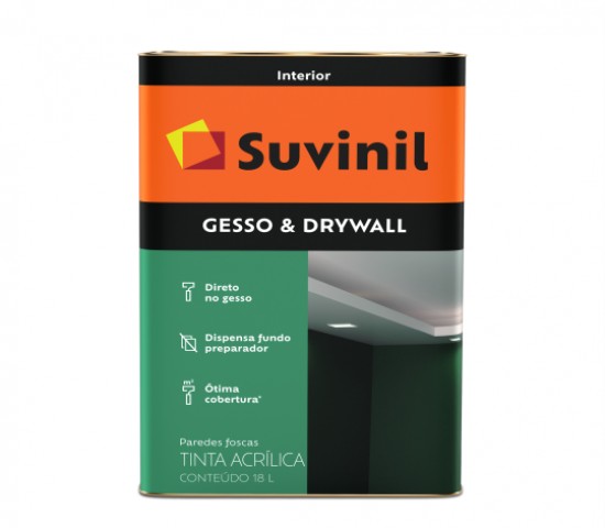 Suvinil  acrílico fosco Gesso & Drywall