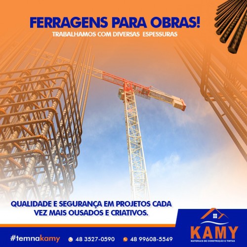 Onde vende ferragens para construções e obras