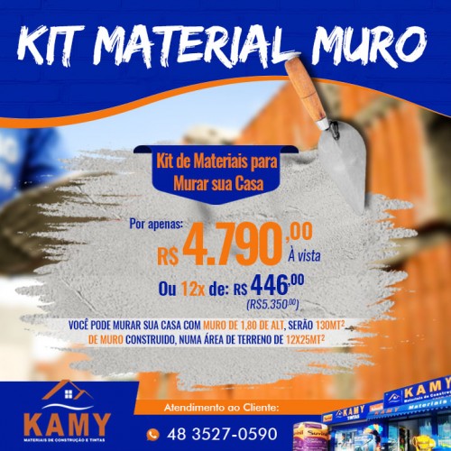 Kit Material para Muro: