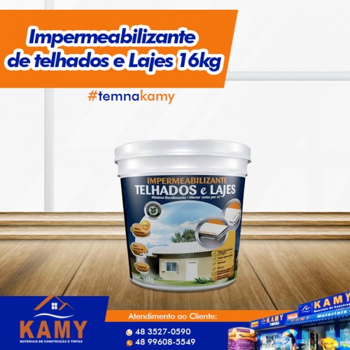 Impermeabilizante 16kg Para Telhados e Lajes Branco